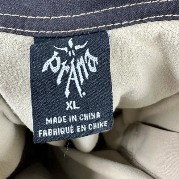 Prana Fleece Lined Pants Mens XL Hiking Outdoor Utility Cargo Warm Gorp Rugged - Picture 6 of 10